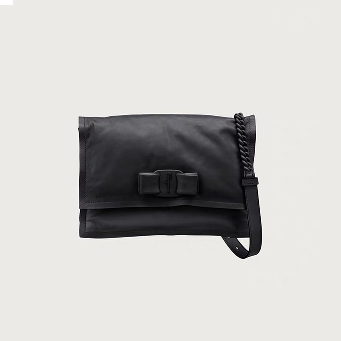 salvatore ferragamo vara bow leather pillow shoulder bag #dd-211287